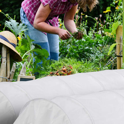 Set of 2 PVC Grow Tunnels 3.4 m