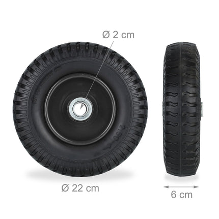 Set of 2 Wheelbarrow Wheels 2.50-4