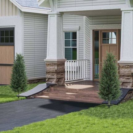 Artificial Cypress Trees Set, 831 UV-Resistant Leaves Each