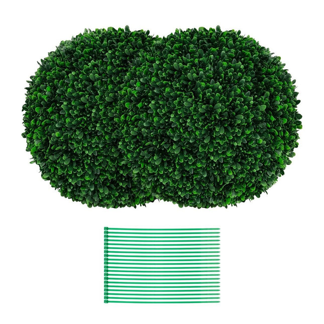 Set of 2 boxwood balls 52 cm boxwood balls UV-resistant topiary artificial plant dark green