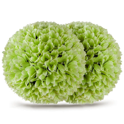 Set of 2 boxwood balls, UV-resistant decorative balls, topiary artificial plant, decorative plant, diameter 28 cm, green