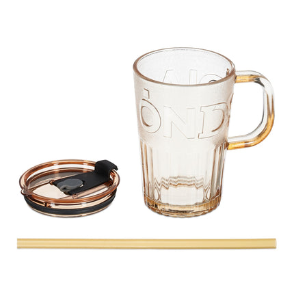 Set of 2 drinking glasses with handles