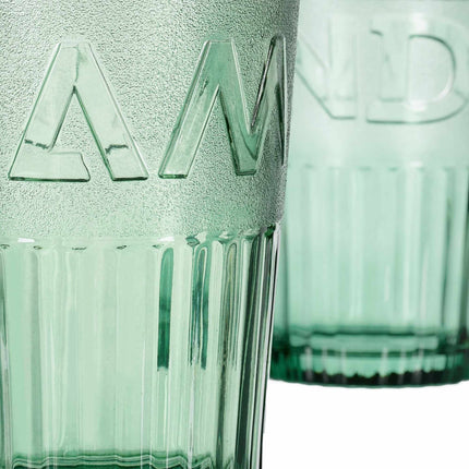 Set of 2 drinking glasses with handles