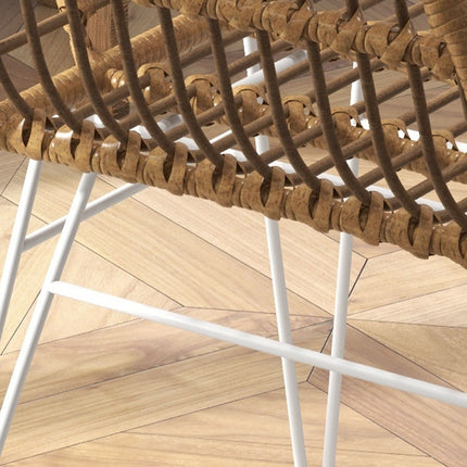 Dining chairs in rattan, ergonomic, 120 kg capacity, Boho Style