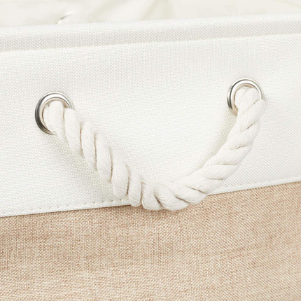 Set of 3 Rectangular Linen Storage Baskets