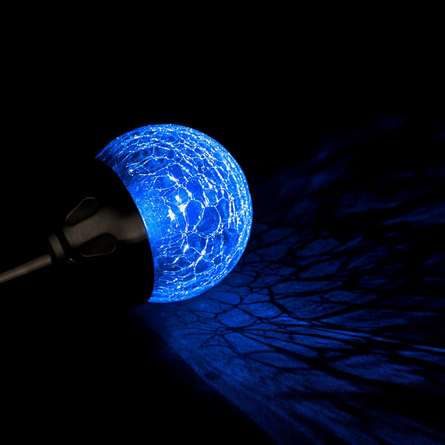 Set of 3 solar cell lamps color change