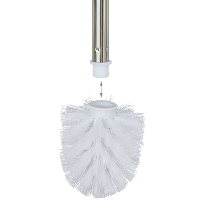 Set of 3 toilet brushes white