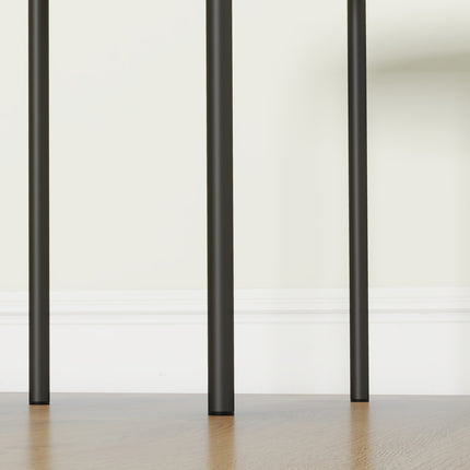 Velvet stackable dining stools, padded seats