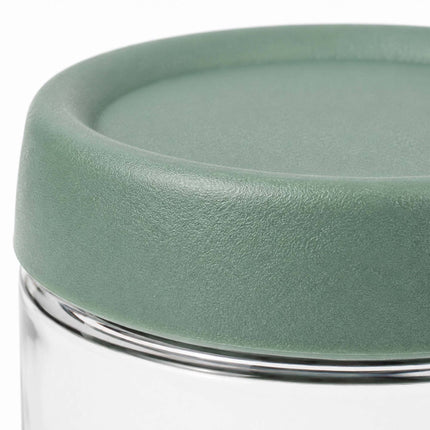 Set of 4 Glass Jam Jars, 450 ml, Pastel Lids