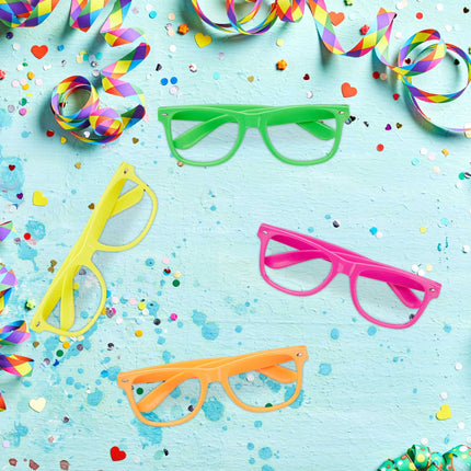 Set of 4 Neon Party Glasses