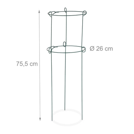 Set of 4 Plant Support Grow Rings