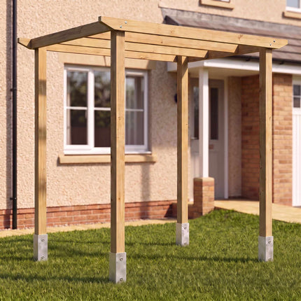 Set of 4 Stainless Steel Drive-In Post Anchors, 81 x 750 mm