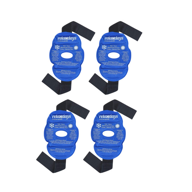 Set of 4 Strap-On Gel Knee Pads in Blue