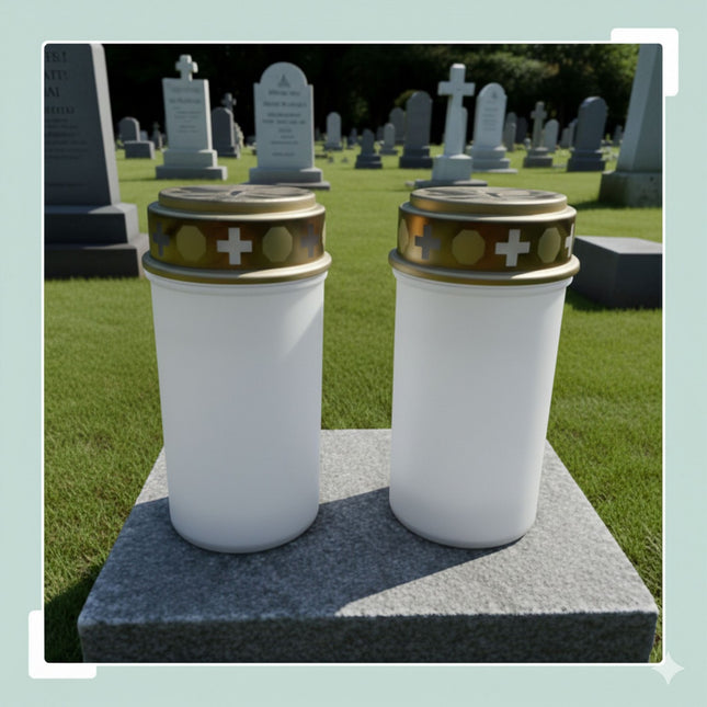 Set of 4 Weatherproof LED Grave Lights