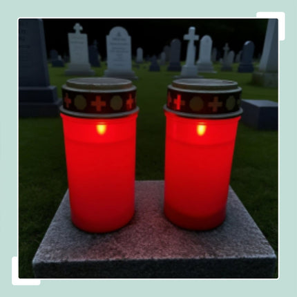 Set of 4 Weatherproof LED Grave Lights