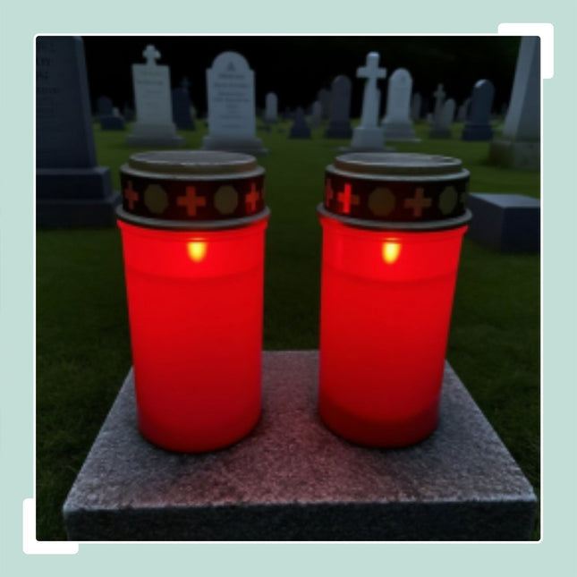 Set of 4 Weatherproof LED Grave Lights