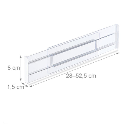 Set of 4 drawer dividers