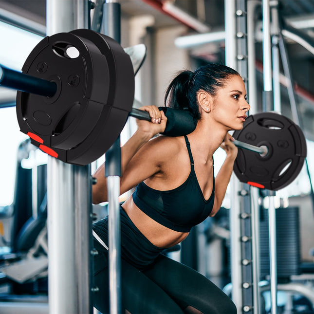 Weight set for dumbbell, 2 pairs with 30 mm plates, black