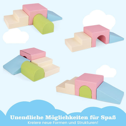Set of 4 foam play set climbing & crawling foam blocks construction toy set