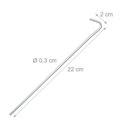 Set of 50 tent pegs