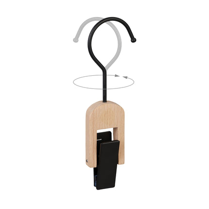 Set of 5 Laundry Hooks Black