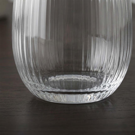 Set of 6 Transparent Glass Tumblers, 400 ml Capacity