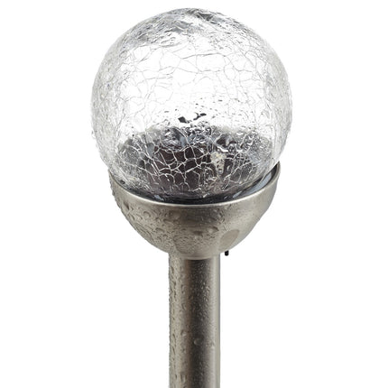 Set of 6 round solar lamps