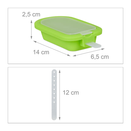Set of 6 silicone ice molds