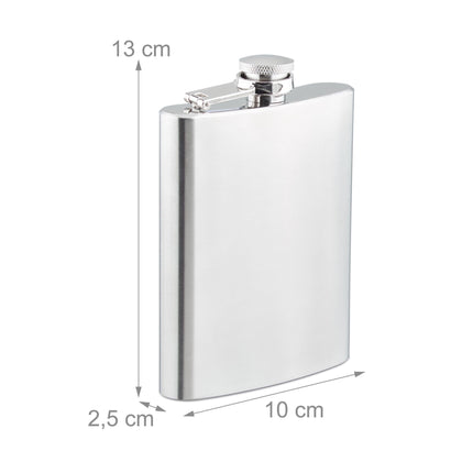 Set of 7 stainless steel spout bottles