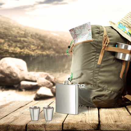 Set of 7 stainless steel spout bottles