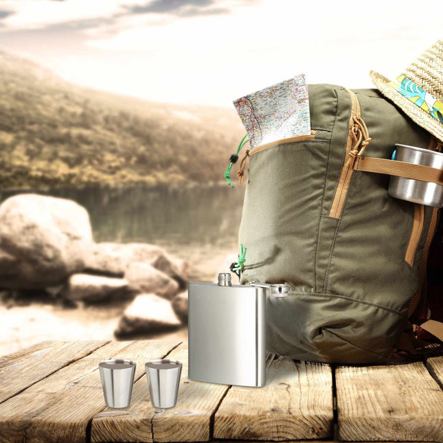 Set of 7 stainless steel spout bottles