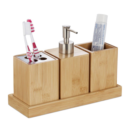 Set of bathroom accessories