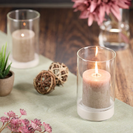 Set of glass vases