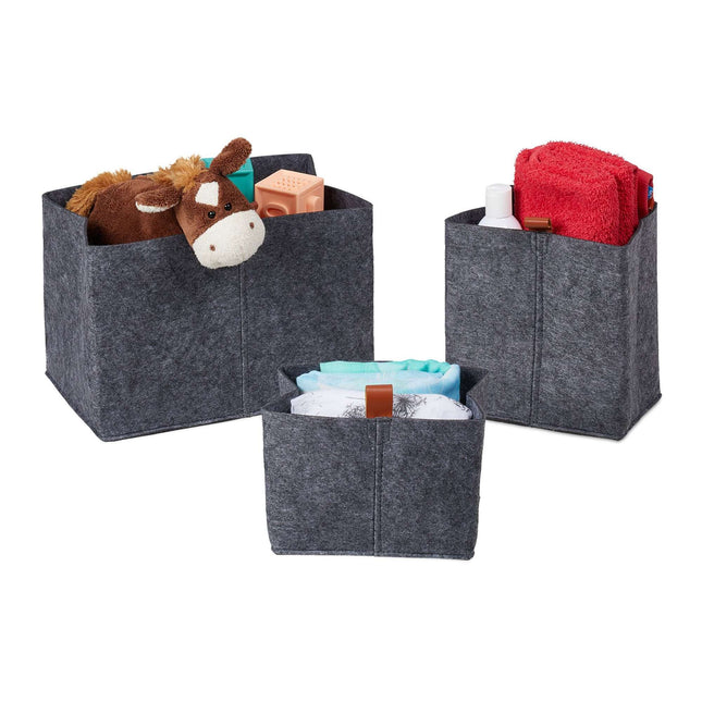 Set of storage baskets in 3 sizes