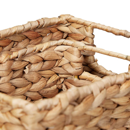 Set of storage baskets water hyacinth