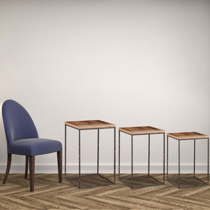 Set table set of 3 mango wood