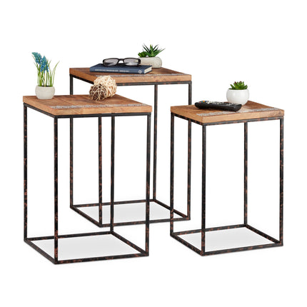 Set table set of 3 mango wood