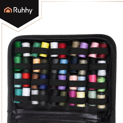 Sewing Kit 128 Pieces with Organiser Case and Needles, Threads, Multicolour