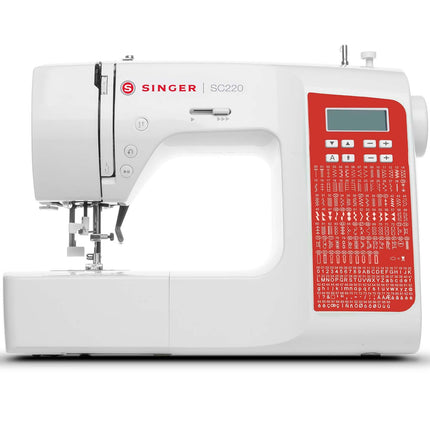 Sewing Machine, 200 Stitch Programs, Red