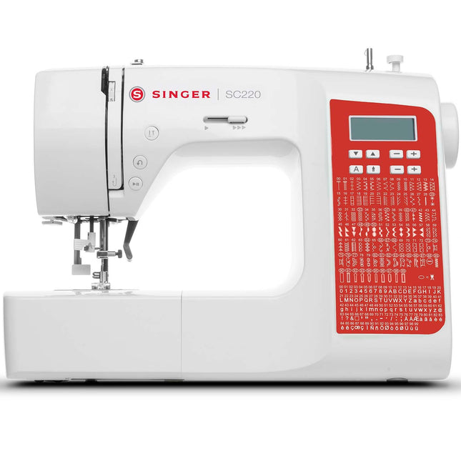 Sewing Machine, 200 Stitch Programs, Red