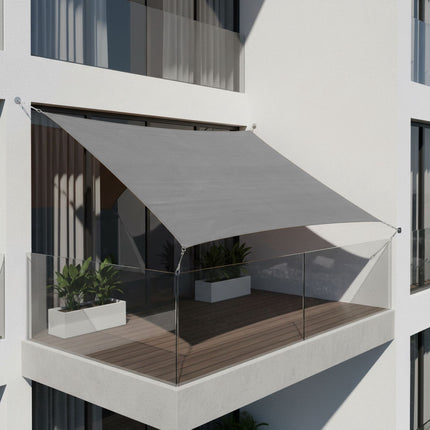 Shade Sail With Eyelets, Breathable HDPE Sun Shade