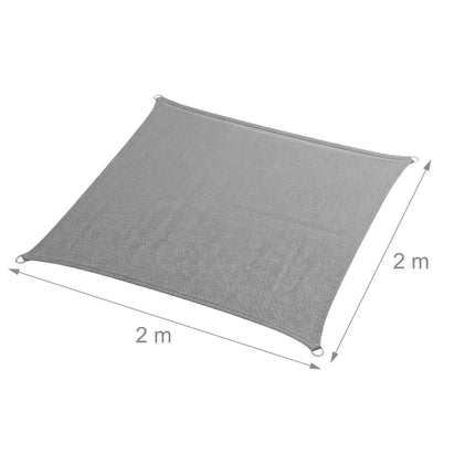 Shade Sail With Eyelets, Breathable HDPE, Tension Ropes
