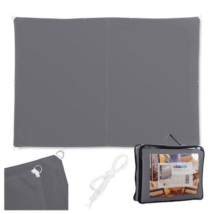 Shade Sail With Eyelets, Polyester, Water-Repellent