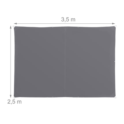 Shade Sail With Eyelets – Polyester, Water-Repellent