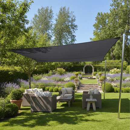 Shade Sail With Eyelets, Polyester, Water-Repellent
