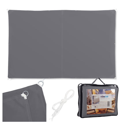 Shade Sail With Eyelets, Water-Repellent Polyester