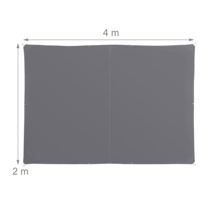 Shade Sail With Eyelets, Water-Repellent Polyester