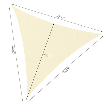 Shade sail 3x3x3 beige Gardlov 23146