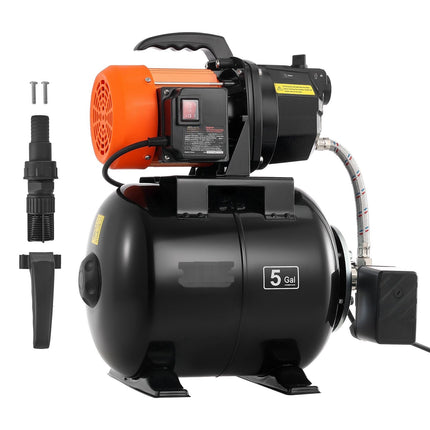 Shallow Well Jet Pump 1 HP, 230V, 19 L Pressure Tank