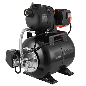 Shallow Well Jet Pump With 19 L Tank, 1.1 HP 230V